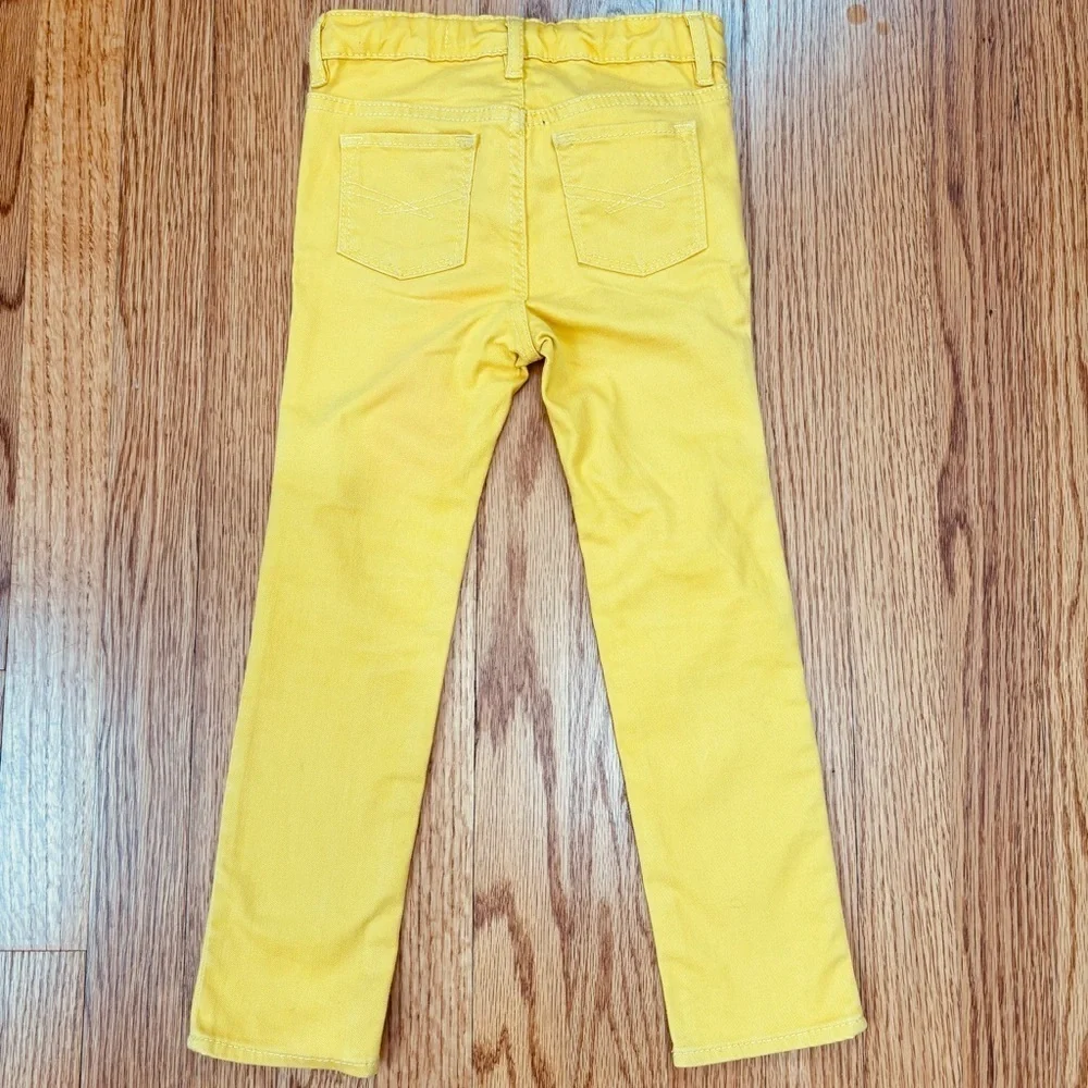 Gap little girls mustard mini skinny jeans size 5